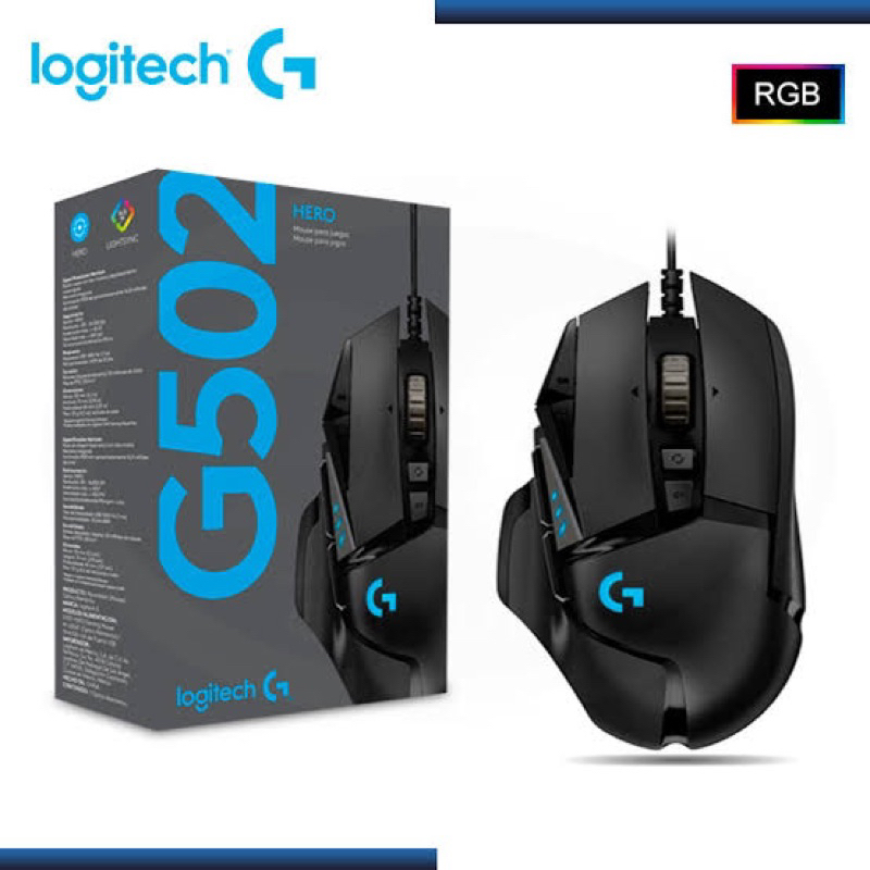 Logitech G502 HERO Gaming mouse (มือสอง) มีประกัน ราคาถูก