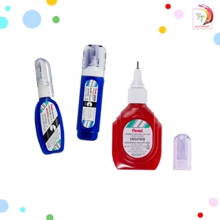 Pentel (เพนเทล) ปากกาลบคำผิด ขนาด 4.2 / 7 / 12 / 18 ml. ลิควิด ลบง่าย ( 1 ด้าม )