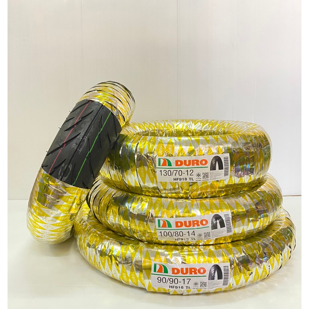 ยางนอก DURO HF918 เบอร์ 130/90 ขอบ 15 TL (ไม่ใช้ยางใน)