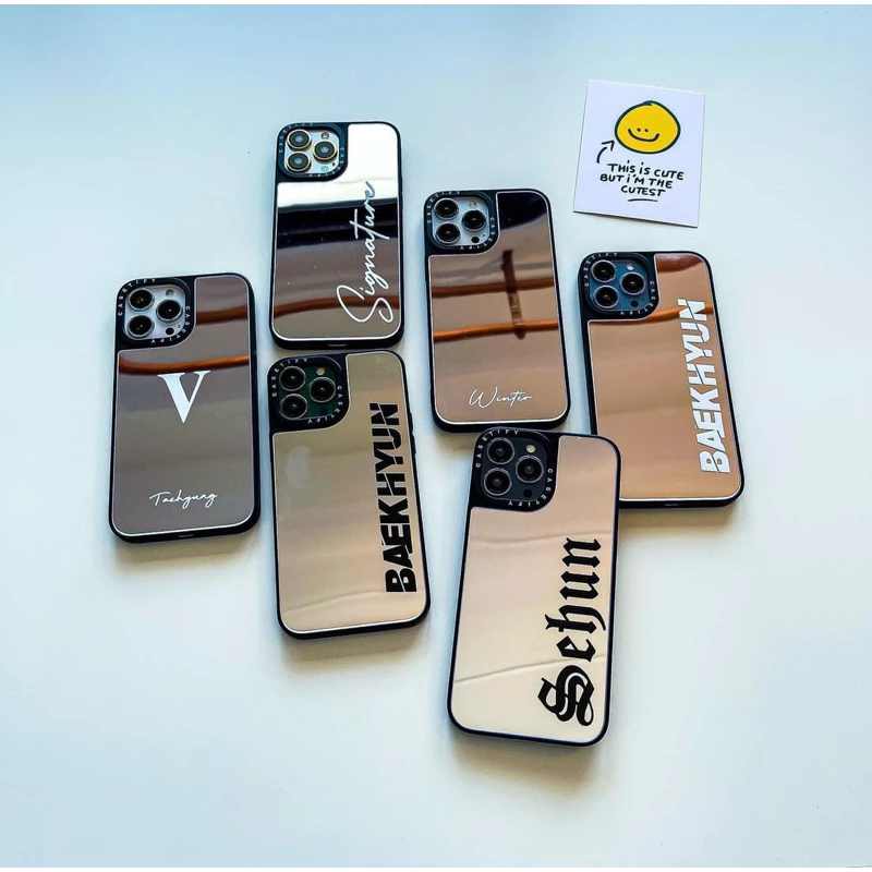 เคสกระจกแบบใส่ชื่อ งานสั่งทำรอ1-2วัน ไม่จำกัดอักษร มีฟร้อนให้เลือก (โปรดอ่านรายละเอียดด้านล่างก่อนสั่ง)