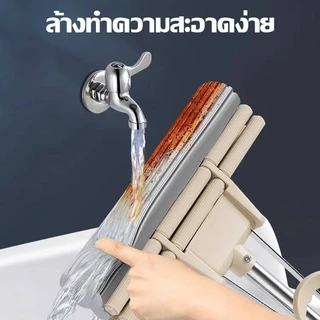 ไม้ม๊อบรีดน้ำทรงพลัง ไม้ถูพื้น ซับน้ำดีเยี่ยม หัวฟองน้ำเปลี่ยนได้