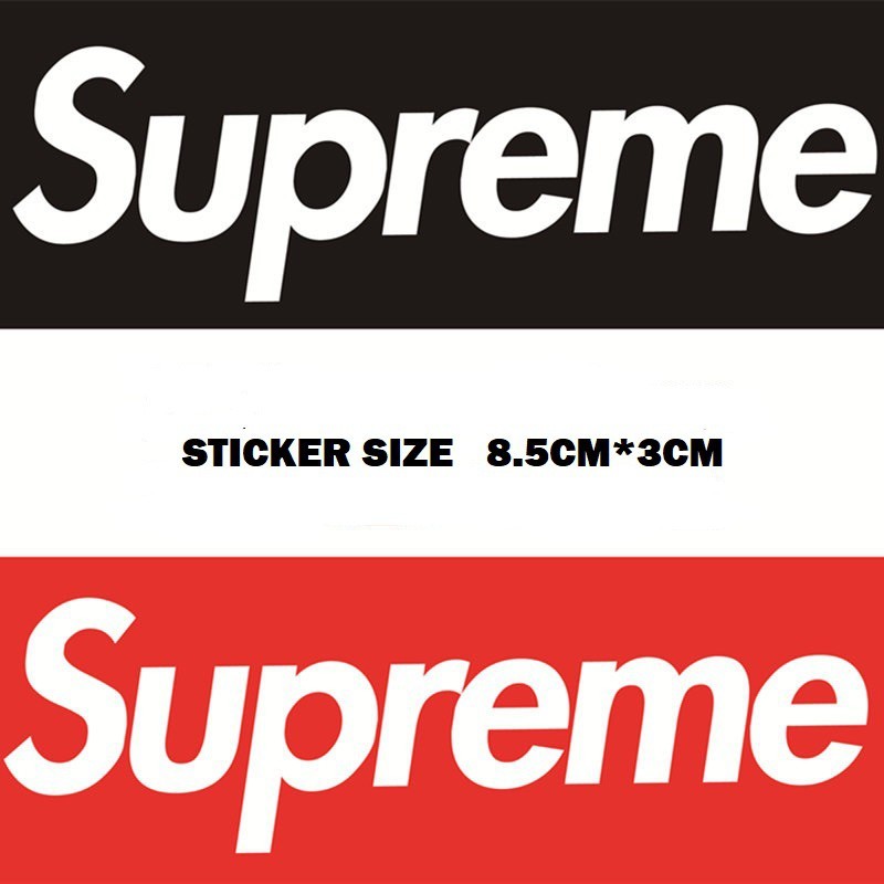💥พร้อมส่ง💥50ชิ้น Sup Supreme สีแดง 25 ชิ้น สีดำ 25 ชิ้น sticker สติกเกอร์กันน้ำรูปแบบที่แตกต่างกัน