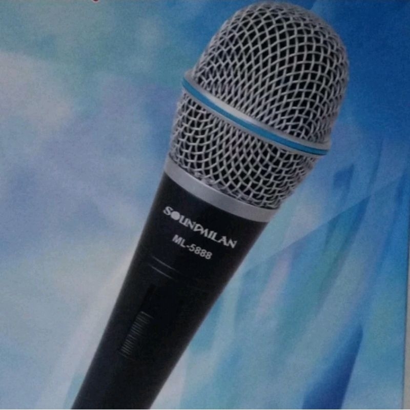 ไมโครโฟน soundmilan รุ่น ML-5888ไมโครโฟนแบบสาย    ชนิด Hi-Fi Condenser