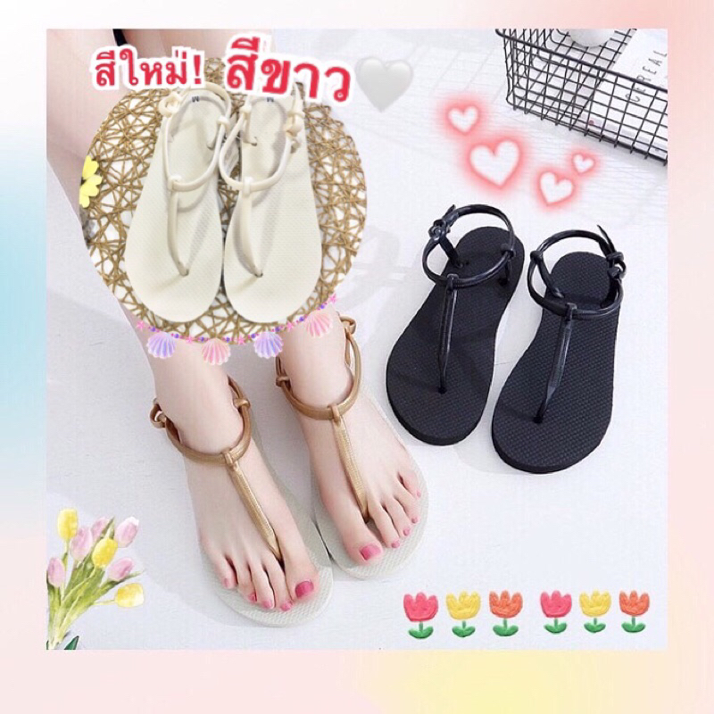 💕🩴รองเท้าแตะรัดส้น รุ่นSummer 🔆ใส่ง่าย น้ำหนักเบา ใส่เล่นชิลๆ💕🐰