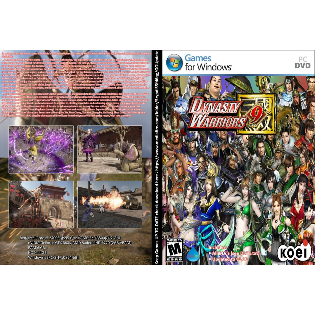 [ เกมส์คอม PC โน๊ตบุ๊ค  ดาวโหลด] DYNASTY WARRIORS 9