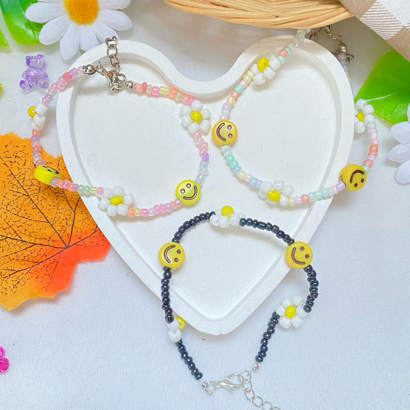พร้อมส่ง กำไลลูกปัด สร้อยข้อมือลูกปัด