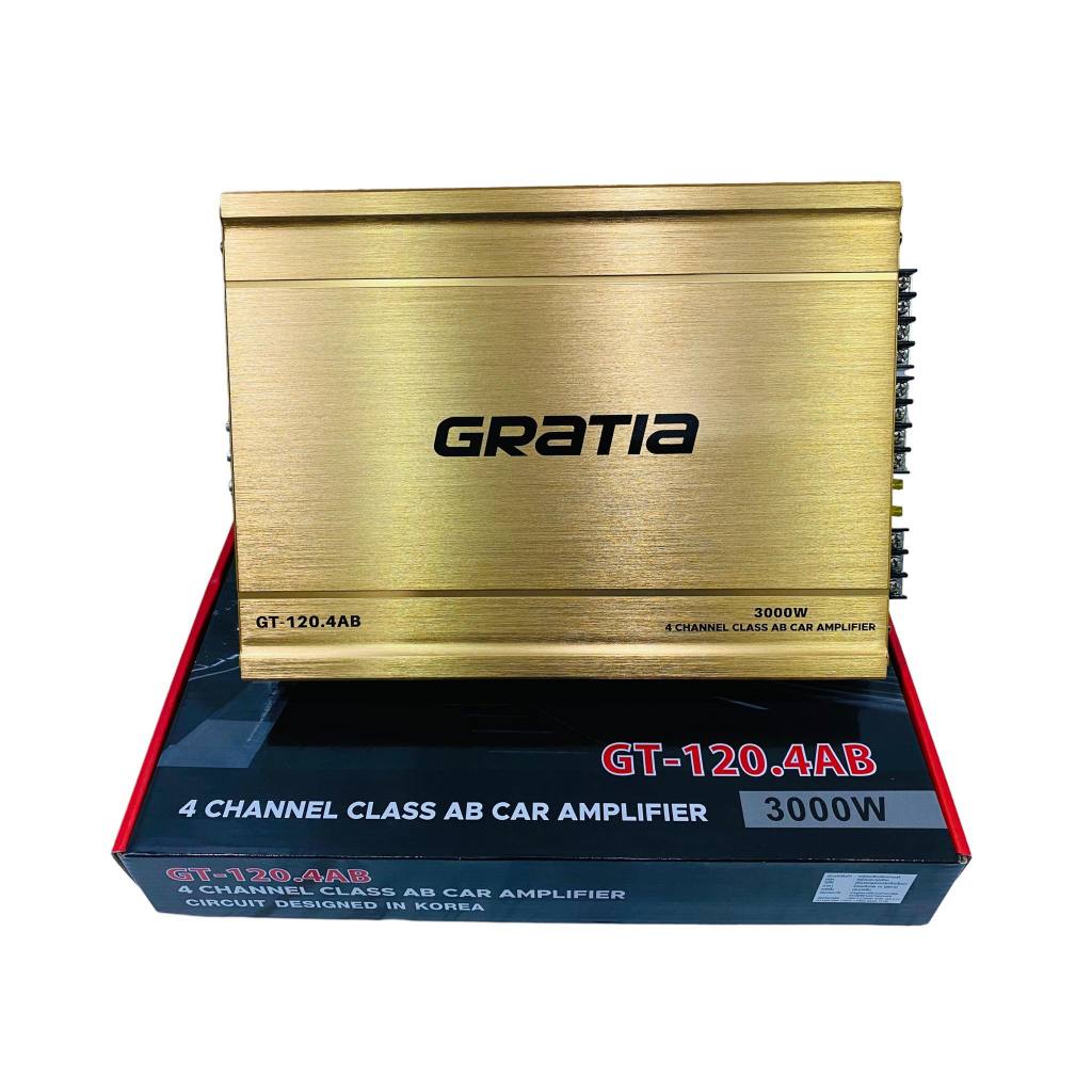 GT-120.4AB พาวเวอร์ขับเสียงกลาง Class AB เสียงกลางเด่น ใสและละเอียด ฟังเพาะ กำลังขับสูงสุด 3000w