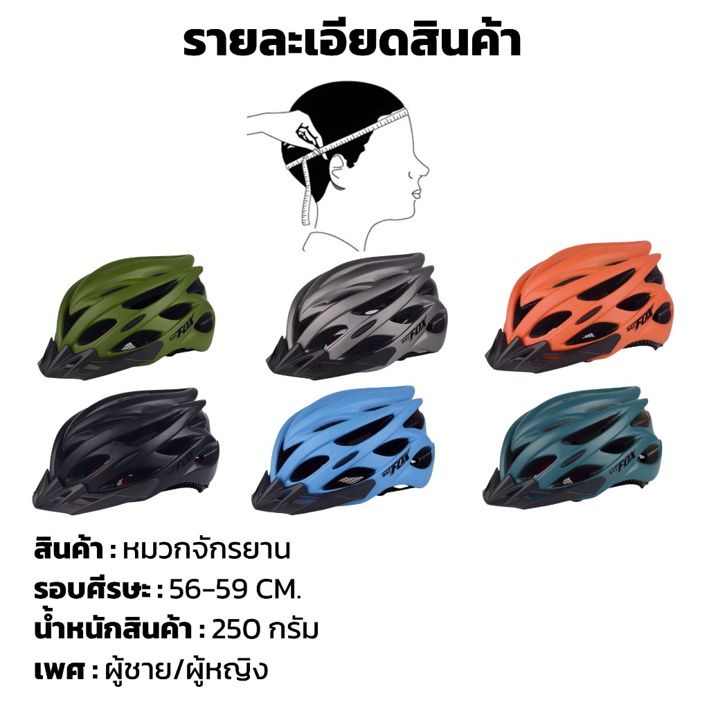 T3S หมวกจักรยาน หมวกปั่นจักรยาน [มีไฟท้าย] น้ำหนัก 250 กรัม ขนาดฟรีไซส์ รอบหัว 56-59 CM. ใส่ได้ทั้งชายและหญิง ราคา ถูกที่สุด ดีลบีเคเค แกลเลอรีภาพที่ 9