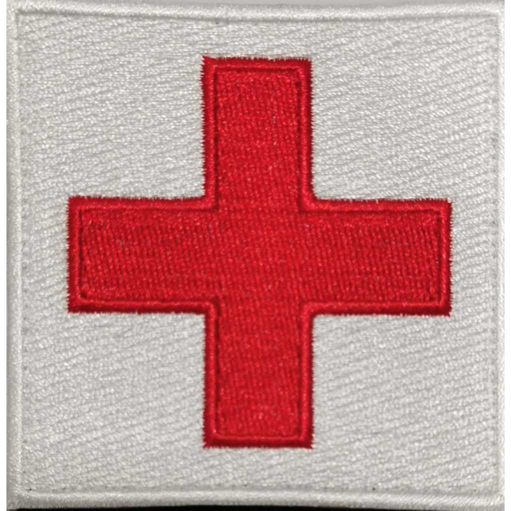 เครื่องหมายกาชาด เครื่องหมายพยาบาลแบบตีนตุ๊กแก First aid kit ใช้ตกแต่งเสื้อผ้าและกระเป๋า