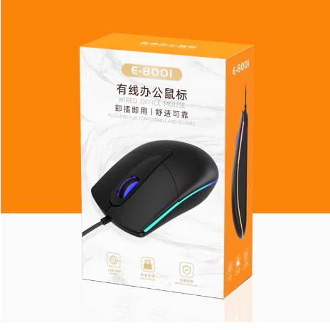 เมาส์มีสาย USB พร้อมไฟ RGB สำหรับคอมพิวเตอร์และโน้ตบุ๊ค thumbnail 10