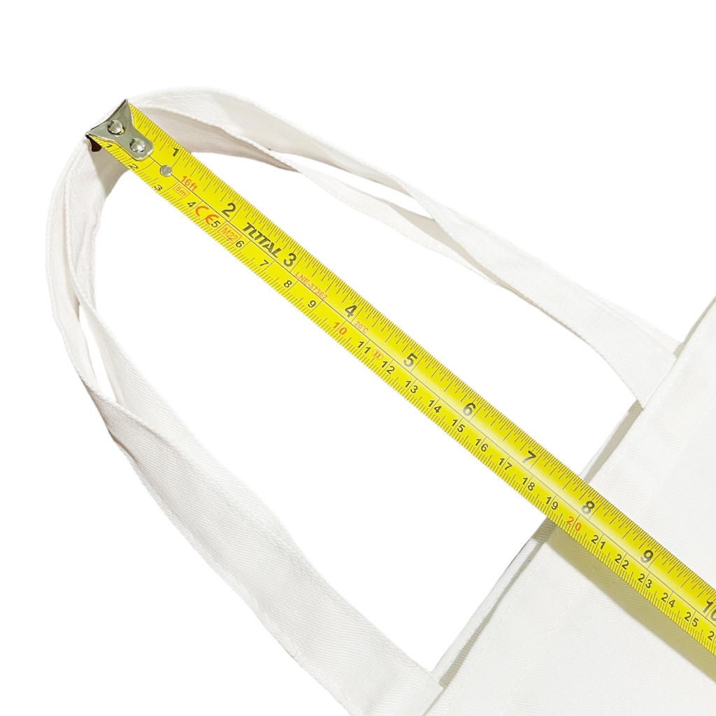 กระเป๋า กระเป๋าผ้า ผ้าดิบลาย 2 (แบบขยายก้น) จำนวน 12 ใบ - รูปที่ 2