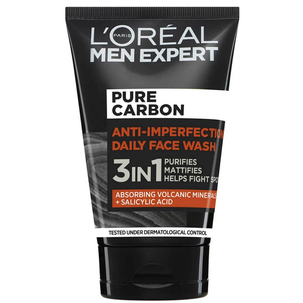 พร้อมส่ง ของแท้ L'Oreal Paris Men Expert Face Wash/Face Scrub 100ml (Pure Carbon Purifying/3in11/Sensitive) (Imported) - รูปที่ 3