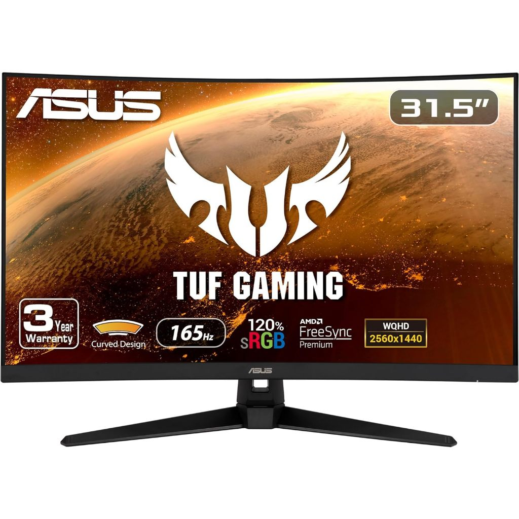 ASUS 31.5″ TUF Gaming VG32VQ1B Curved Gaming Monitor