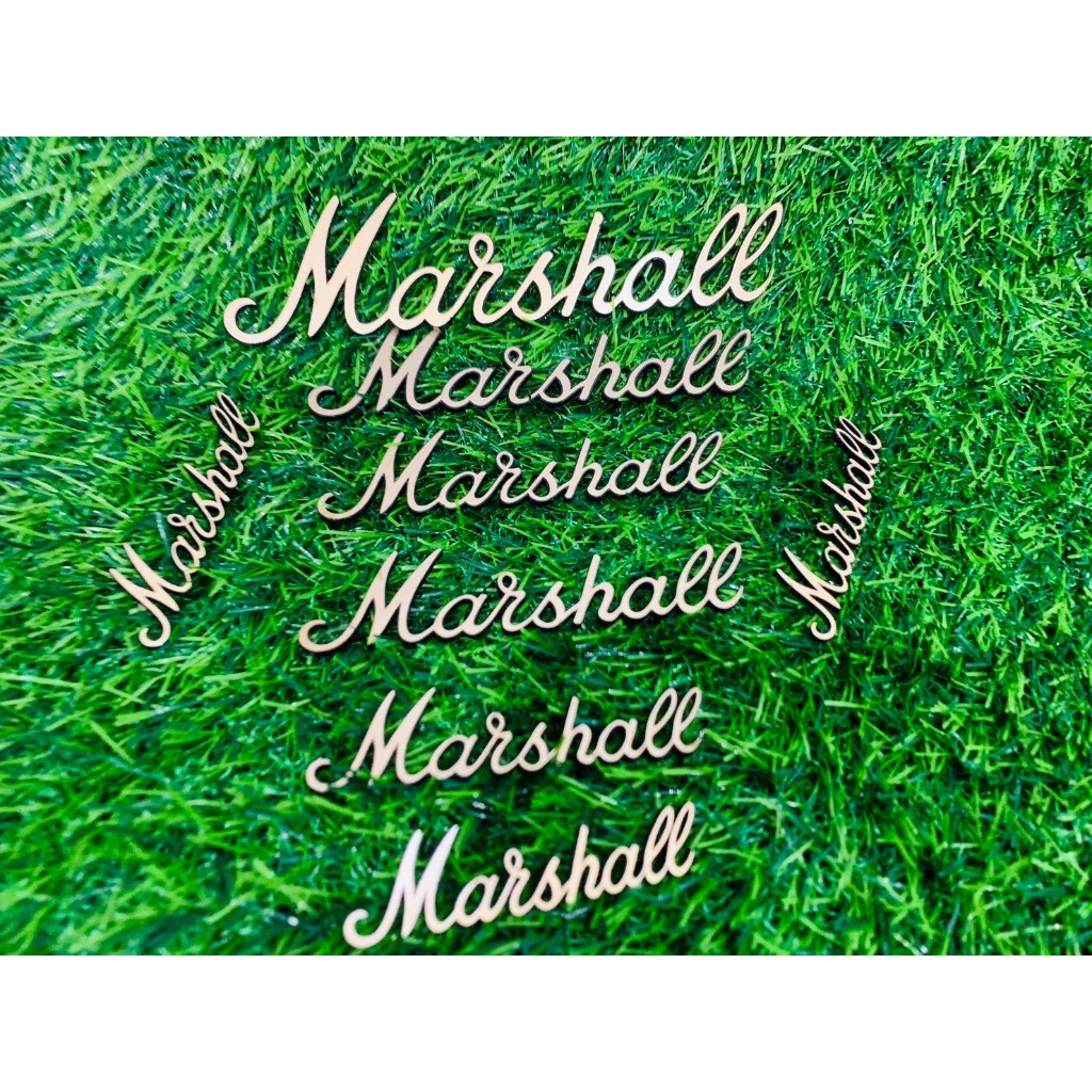 โลโก้ มาแชล Logo Marshall |สีเหมือนแท้| ติติดตู้ลำโพง diy ติดตู้แอมก็กีตาร์