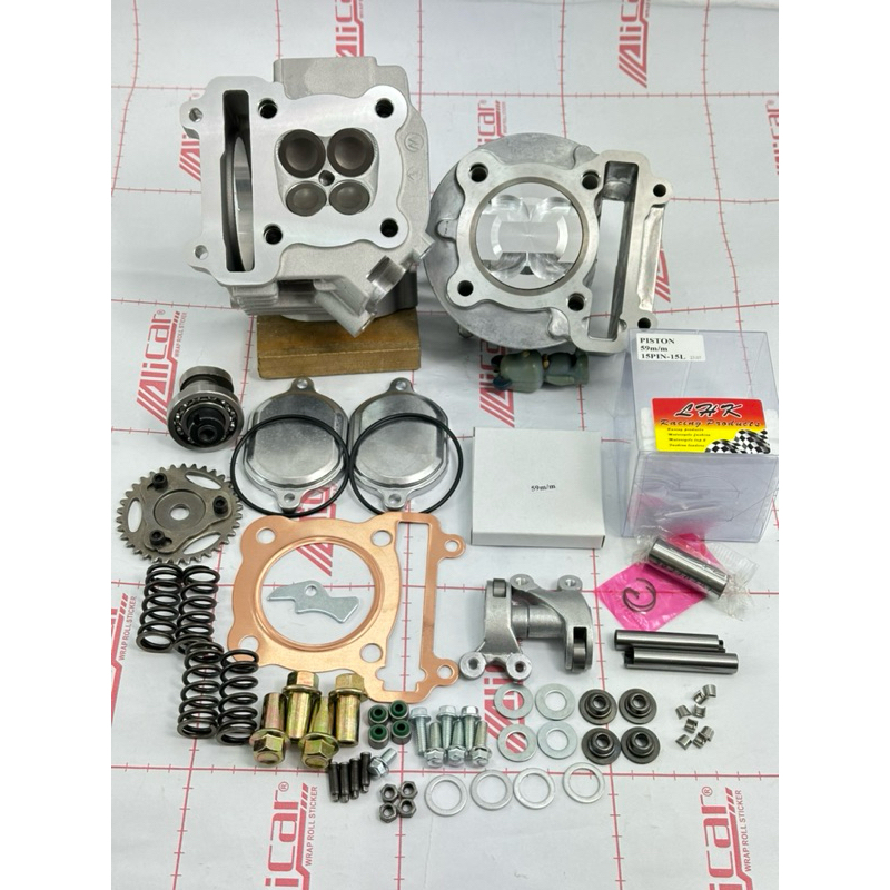 มีโอลูก59/4วาล์วลูกLHKสลัก15มิลฝาสูบวาว21-24ปลอกสูบใส่แคร้งเดิมได้เลยไม่ต้องขยายแคร้งใส่ชักเดิมถึงชั