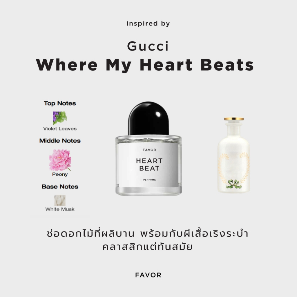 Gucci น้ำหอมแนวกลิ่น Where My Heart Beats น้ำหอมผู้หญิง น้ำหอมผู้ชาย niche perfume น้ำหอมนิช