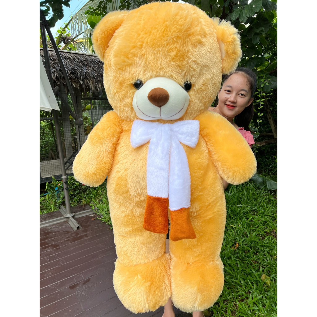 ตุ๊กตาหมีโบนุ่ม ตัวใหญ่สวย ขนาด1เมตร สินค้าผลิตในประเทศไทย ขนสวย ขนนุ่ม น่ากอด พร้อมส่งจ้า