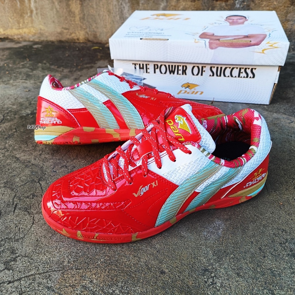 สินค้าพร้อมส่ง รองเท้าฟุตซอล PAN รุ่น VIGOR XI MICROFIBER รหัส PF-14R2