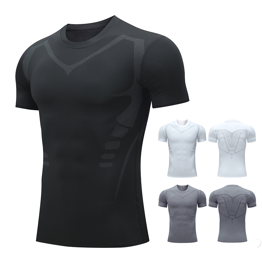 karson PRO COMBAT เสื้อรัดกล้ามเนื้อผู้ชาย เสื้อยืดกีฬา