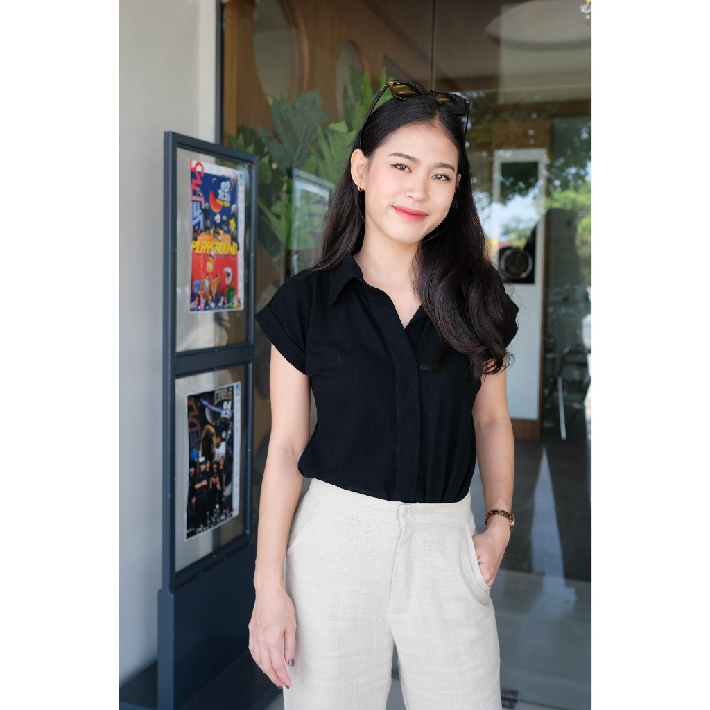 Soft hemp shirt เสื้อกัญชงเนื้อนิ่ม ทรงแขนพับ