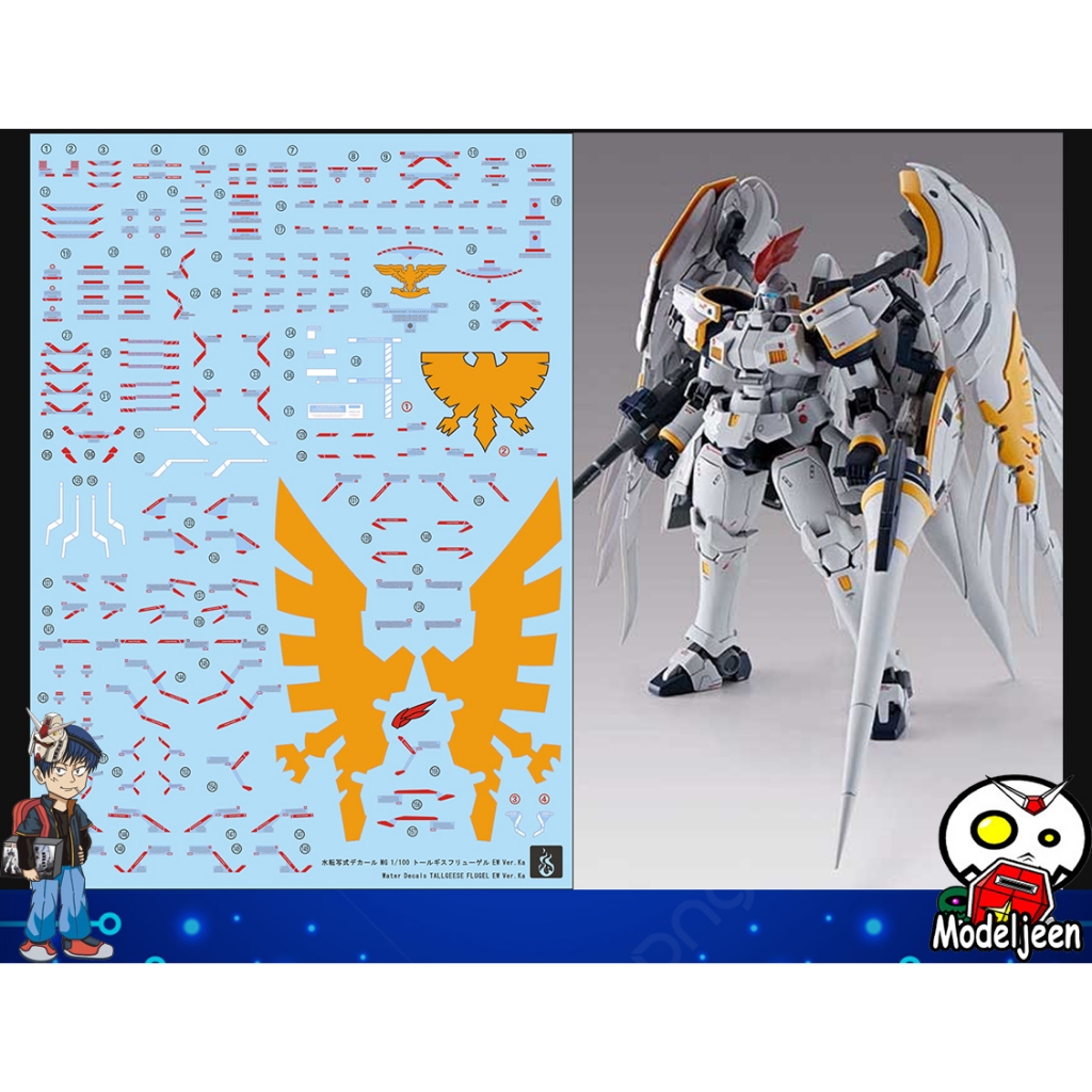 (Ghost-Decal) Water Decal 024 MG1/100 Tallgeese I FLUEGEL EW