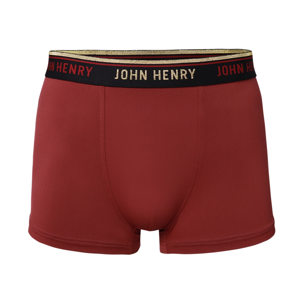 JOHN HENRY UNDERWEAR Silver &amp; Gold Series กางเกงชั้นในผู้ชาย ทรงบ๊อกเซอร์ บรี๊ฟ รุ่น JU JU3G002 สีแดงเลือดหมู