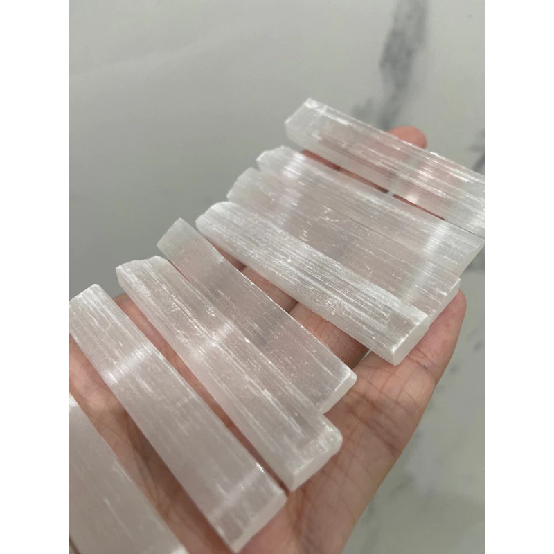 พร้อมส่ง ถ่ายจากสินค้าจริง คริสตัล หินแท้100% แท่งหินเซเลไนต์ selenite