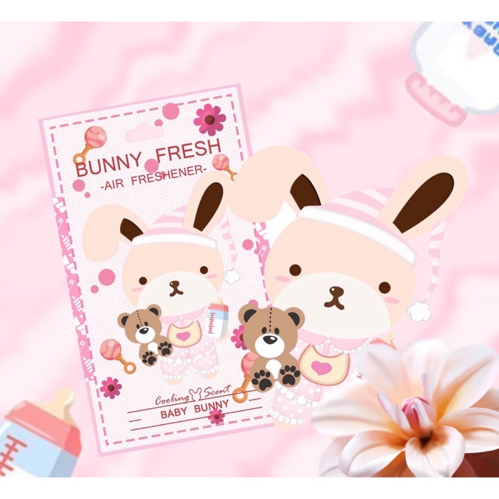 Bunny Fresh น้ำหอมปรับอากาศ แผ่นหอมสำหรับรถยนต์ กลิ่นหอมพรีเมียม รูปที่ 6