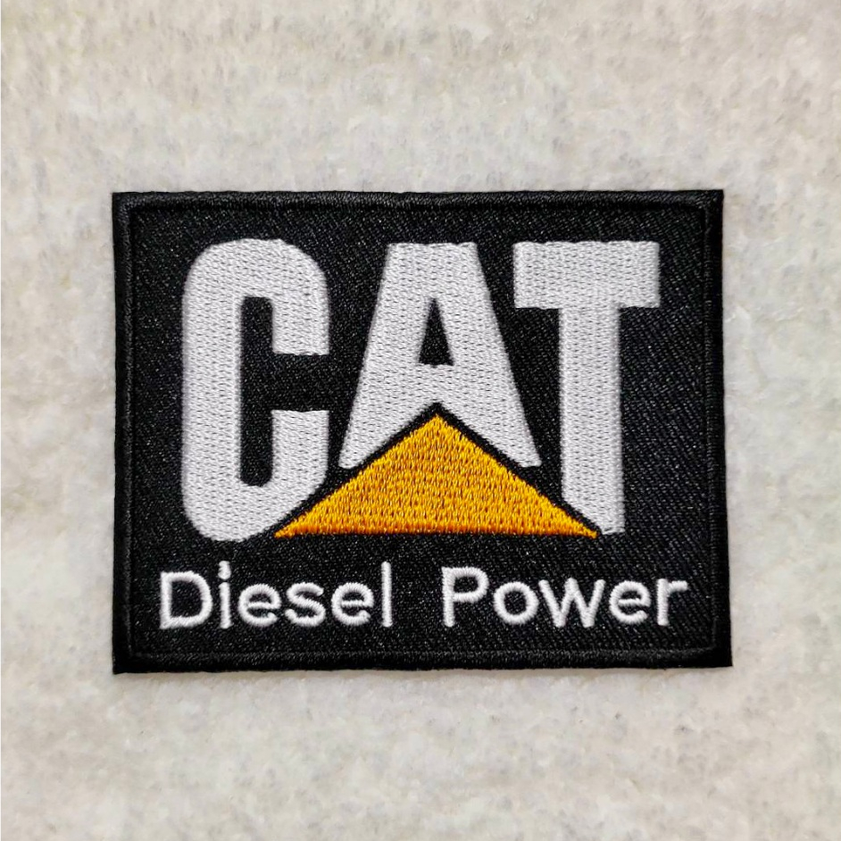 อาร์มติดเสื้อ CAT Tracktor Diesel Power อาร์ม ตัวรีด ตัวรีดติดเสื้อ อาร์มติดเสื้อ ลาย โลโก้ รถยนต์ patch Sticker