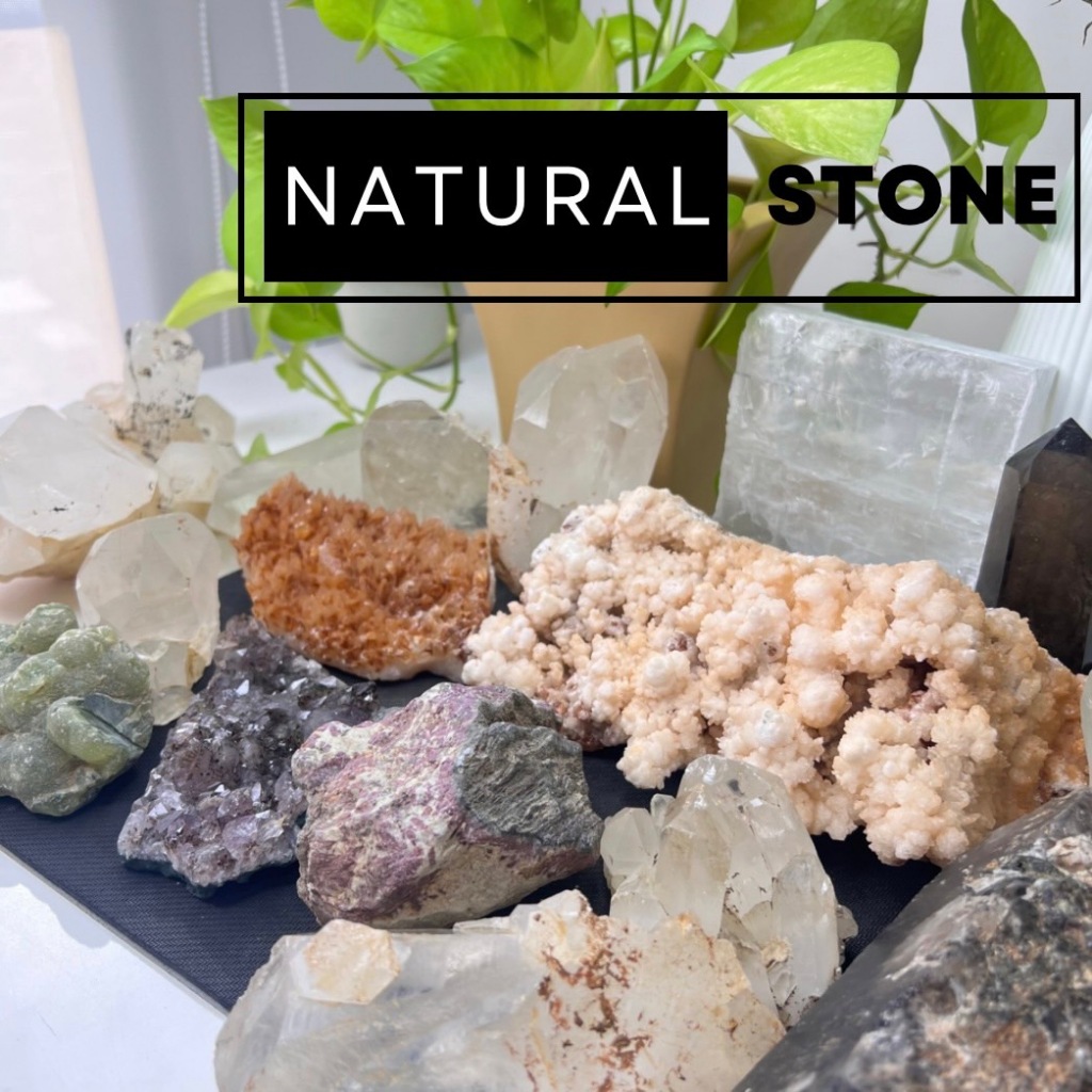 หินสะสม หินแปลก หลากหลายชนิด (Natural Stone) #ควอตซ์ #อเมทิส #แคลไซต์ #smoky quartz #clear quartz หินหายาก