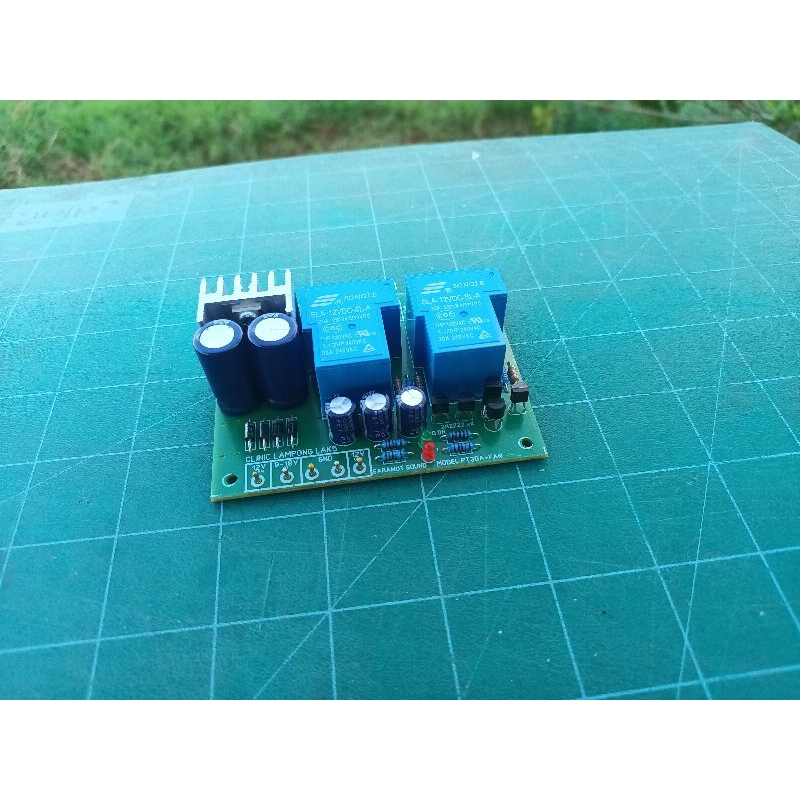 วงจรป้องกันลำโพง 30A+30A ใช้ไฟเลี้ยง12-18 VAC/VDC