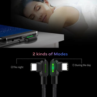 สายชาร์จ90องศา ของแท้ แพ๊คกล่อง PD type C แบรนด์Mcdodo ip. , type C และMicro cable 90 degree (Black)