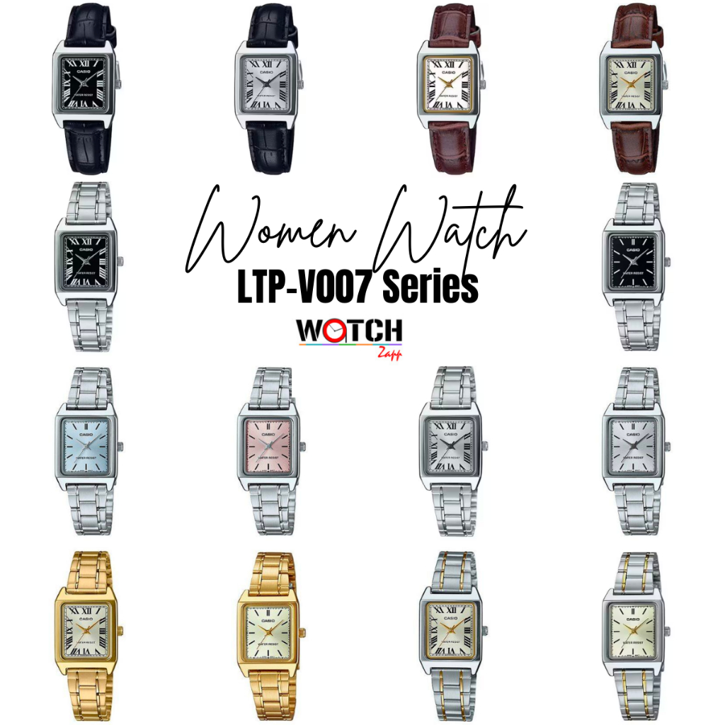 CASIO STANDARD นาฬิกาผู้หญิง LTP-V007 สายสแตนเลส รุ่น LTP-V007L |  LTP-V007D | LTP-V007SG | LTP-V007