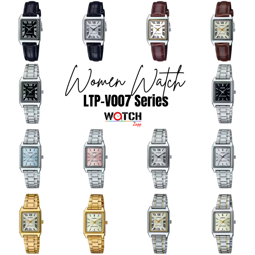 CASIO STANDARD นาฬิกาผู้หญิง LTP-V007 สายสแตนเลส รุ่น LTP-V007L | LTP-V007D | LTP-V007SG | LTP-V007G