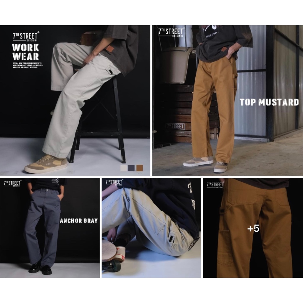 7th Street - กางเกงขายาว WORKWEAR TWILL