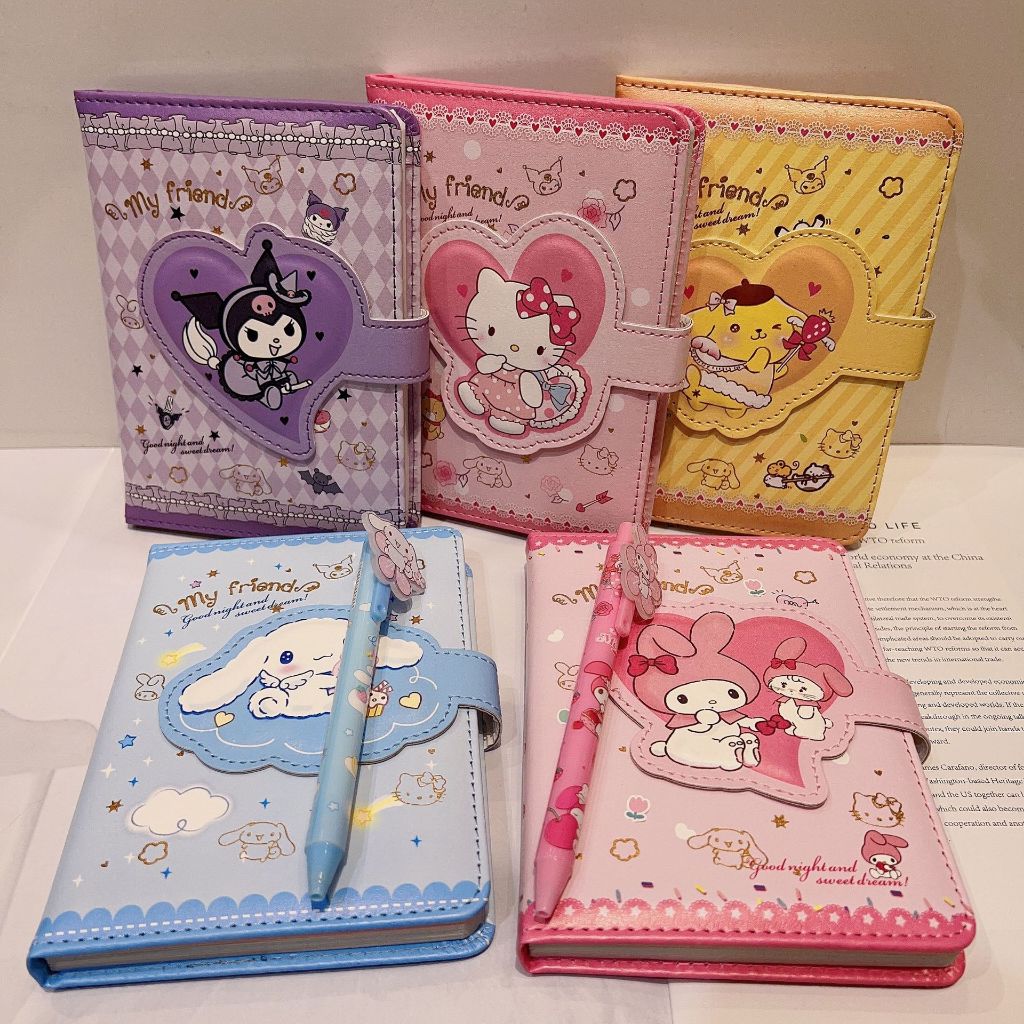 พร้อมส่ง สมุดโน๊ตไดอารี่ A6 คุโรมิ แท้! Kuromi แพลนเนอร์ สมุดบันทึก ซานริโอ้ Sanrio Diary Notebook