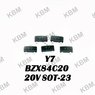 Zener Diode BZX84C18 Y6 18V BZX84C20 Y7 20V BZX84C22 Y8 22V BZX84C24 Y9 24V BZX84C27 Y10 27V SMD SOT-23  5Pcs