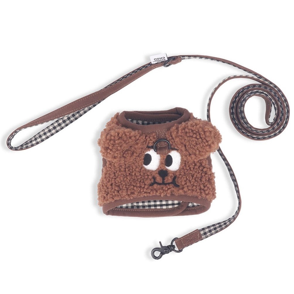Dumb Bear Fur Harness Set