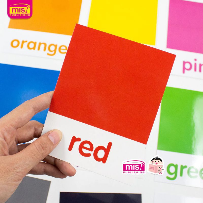 การ์ดเรียนรู้ สี สอนให้คุณหนูรู้สีมากมาย