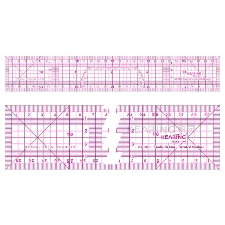 ไม้บรรทัดสร้างแพทเทิร์น หนา1.2mm Pattern Making Ruler