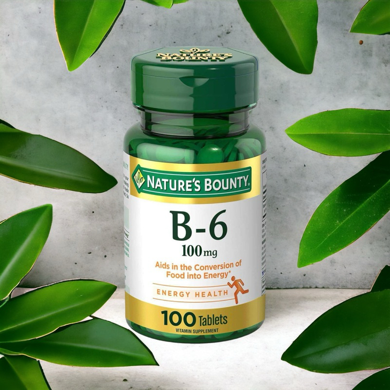 ✅พร้อมส่ง มีโค้ดหน้าร้าน🔥 วิตามินบี 6 ⭐️Nature’s Bounty, Vitamin B6, 100mg, 100 Tablets | Vitamin B-
