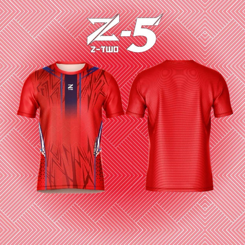 เสื้อกีฬา Z-TWO รุ่น Z-5 สีแดง