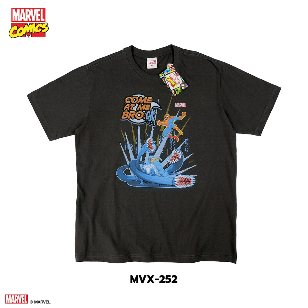 Power 7 Shop เสื้อยืดการ์ตูน มาร์เวล ลิขสิทธ์แท้ MARVEL COMICS T-SHIRTS (MVX-252)