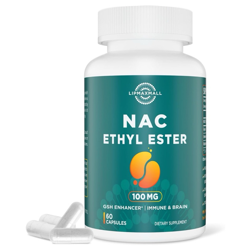 ✅NAC ETHYL ESTER 100 MG 🌸ดูดซึมได้ดีกว่า NAC ถึง 1,000 เท่า🌸‼️60 แคปซูล💊‼️