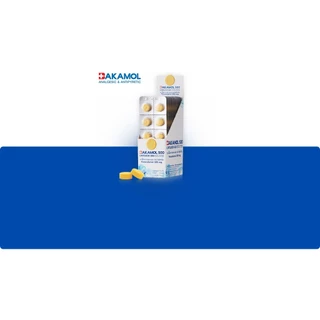 BAKAMOL กล่องเล็ก 10แผง แผงละ 10 เม็ด บาคามอล 500mg. พาราเซตามอล แก้ปวด ลดไข้