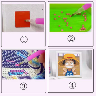 (พร้อมส่ง)ครอสติสคริสตัล diamond painting ภาพวาดเพชร ลายซานริโอ้น่ารัก คุโรมิ 18.5*18.5 cm DIY ของเล่นเด็ก การทำสมาธิ