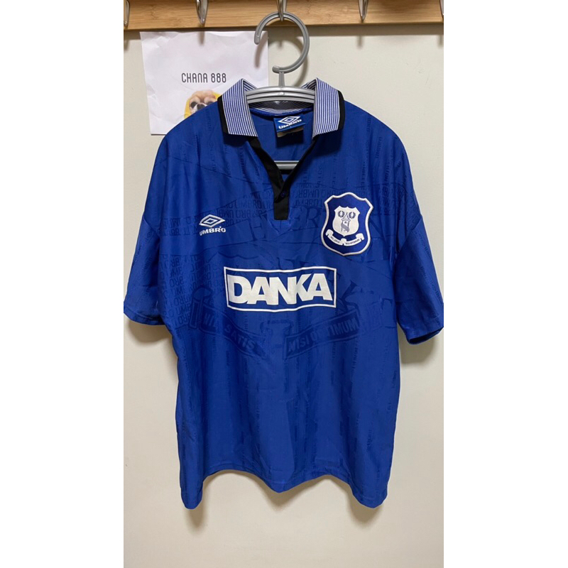 🔵เสื้อ Everton  Size L 1996/97 Home  สภาพดี เดิมทุกส่วน ป้ายขาวชัด ลายเสื้อสวย คอปก แท้ 100%