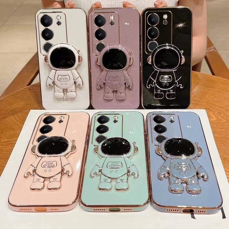 เคส ขาตั้ง เคสอวกาศ ใช้สำหรับ Vivo V29 V29E V27 V27pro TPU Case เคสนิ่ม For วีโว่ V29 V29E