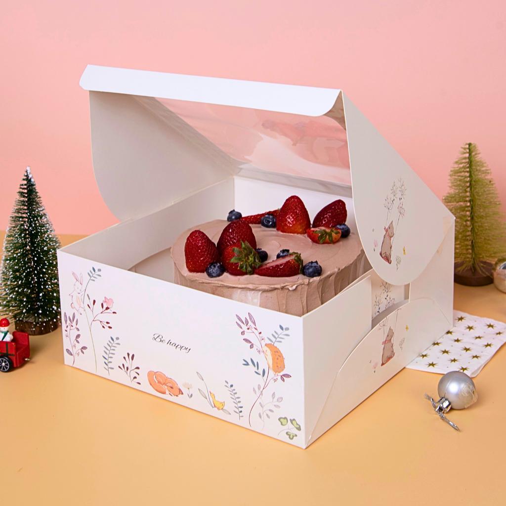Boxjourney กล่องเค้ก 2 ปอนด์ ลาย เอเดน การ์เด้น(20 ชิ้น/แพ็ค)