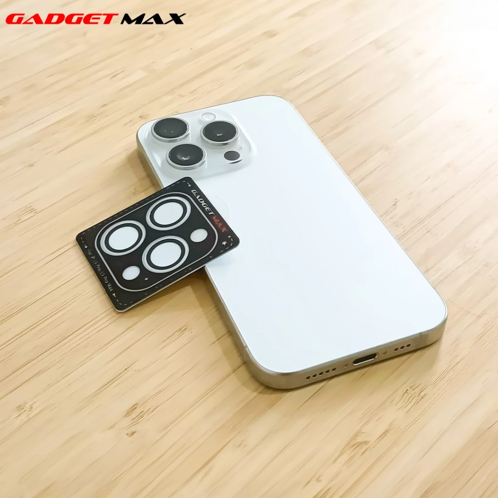 GADGET MAX Glass Pro Lens Protector Metal Frame iPhone 15 Pro / 15 Pro Max thumbnail 8